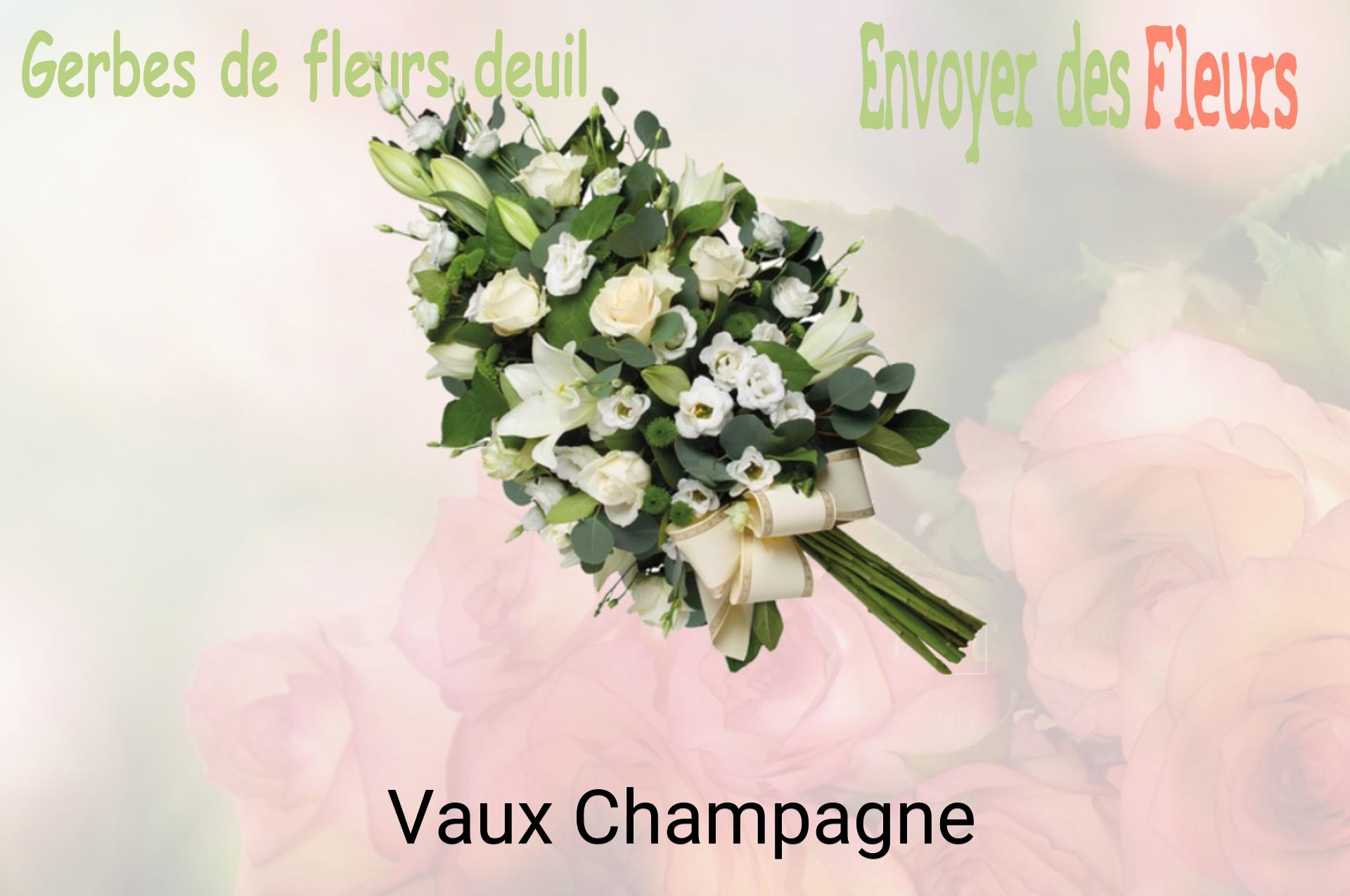 Gerbe de fleurs de deuil livrée à Vaux-Champagne